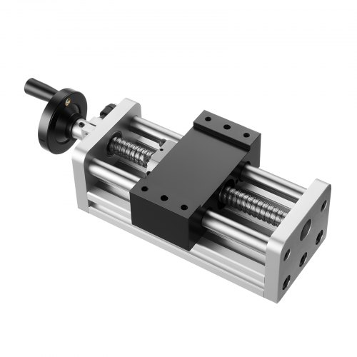 Linijinis stalas, 100 mm eiga, rutulinis sraigtas, C7, rankinis ratukas