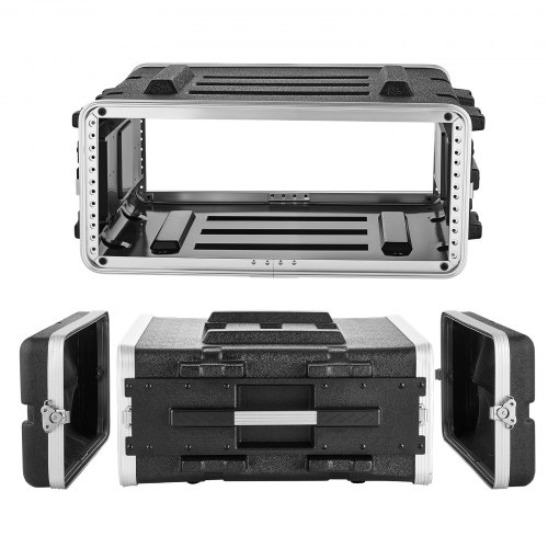4U rack dėklas , ABS, 48 cm gylis, skirtas stiprintuvams ir DJ mikseriams