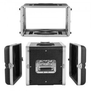 6U rack koferis, 310 mm dziļums, zema profila servera statīva skapis no ABS
