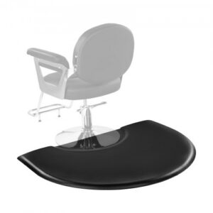 Salongimatt juuksurile, poolringikujuline, 1220 x 930 mm, 25 mm paksune, mattmust