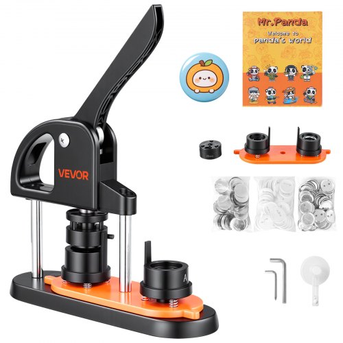 Mygtukų gaminimo aparatas 25 mm, be montavimo, su 500 dalių rinkiniu