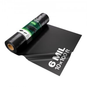 Plastkile , must, 3,05 x 30,48 m, 0,15 mm