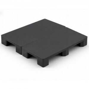 Plastist kaubaalused, 2 tk, must, 1000 x 500 x 136 mm