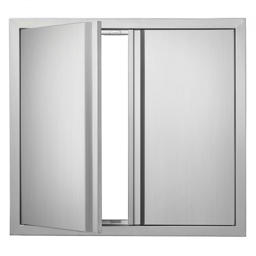 Roostevabast terasest BBQ hooldusluuk 660 x 610 mm, kahekordne välisköögi uks