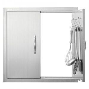 Roostevabast terasest kahepoolne BBQ ligipääsuuks 610 x 610 mm