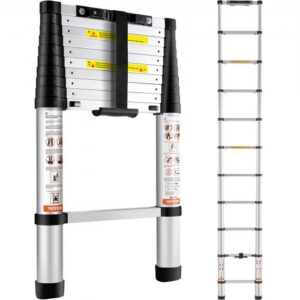 Teleskopinės kopėčios, 320 cm aliumininės, sulankstomos, 170 kg keliamoji galia, modelis VV-SSLT-10.5