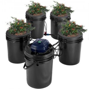RDWC hüdropoonikasüsteem, 4 ämbrit, 18,9 l