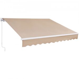 Manuāla izvelkama markīze, 2,44 x 2,13 m, terasei