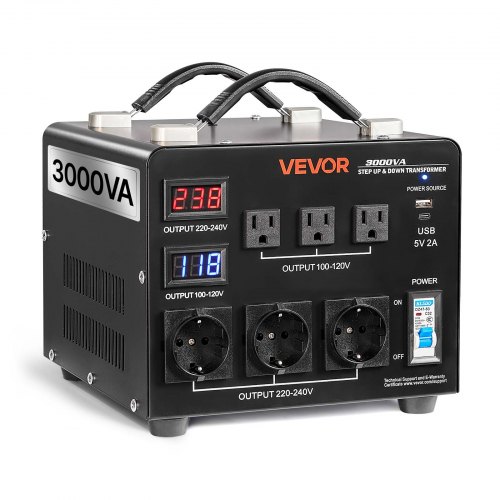 Įtampos keitiklis, 3000VA, HYOG-3000VA, 110V į 220V ir 220V į 110V