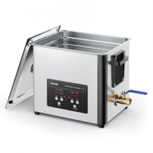 10 l ultrahelipuhasti, korviga ja digitaalse ekraaniga, 180 W, 40 kHz