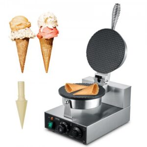 Waffle maker HT-1A, 1230 W, hõbedane, roostevaba teras