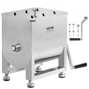 Käsitsi töötav lihasegaja BX-10B, roostevaba teras, 15 l, 46 x 23 x 41 cm