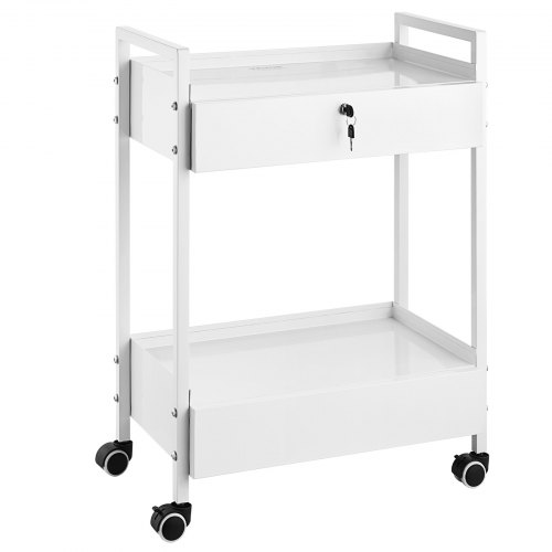 Laboratoriokärry 2 tasolla ja 2 laatikolla