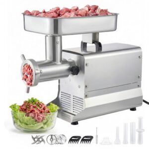 Kaubanduslik lihaveski, #32, 9,5 kg/min, 1100 W, 3 plaadi ja 3 vorstitäitetoruga