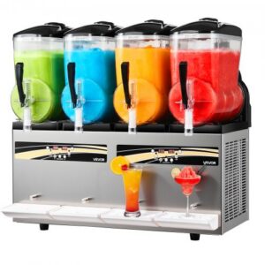 Komerciāla saldēto dzērienu mašīna ar 4 x 12 l tvertnēm, pašattīrīšanās, modelis X-480