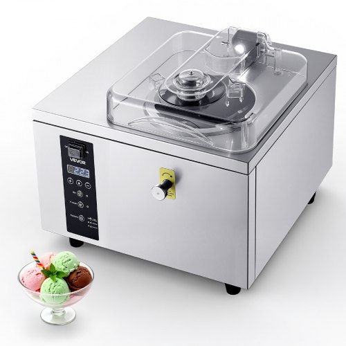 Komerciāla cietā saldējuma mašīna, 500 W, 5 l stundā