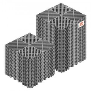 Lukustuvad drenaažimattid, 310 x 310 mm, hall, 50 tk