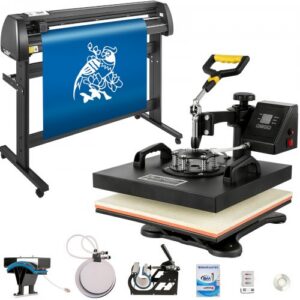5-in-1 kuumpress 38,1 x 38,1 cm ja vinüülilõikur 134,6 cm, 3 tera