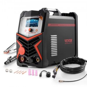 225 A 6 in 1 alumīnija metināšanas iekārta, AC TIG un DC TIG, impulsa, punktmetināšanas un MMA režīmi, IGBT invertors