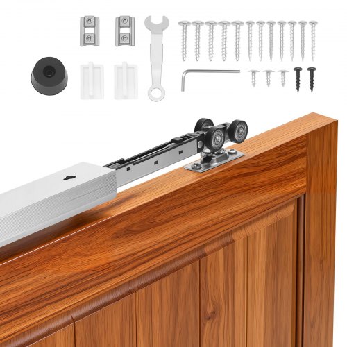 Stumdomų kišeninių durų bėgelio komplektas, 1135 mm, su minkšto uždarymo mechanizmu, vienoms durims