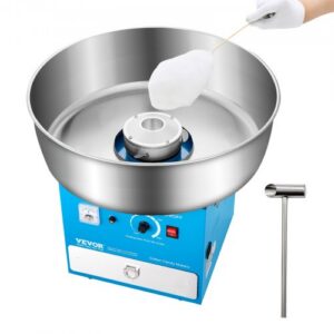 Elektriline suhkruvati masin, 1000 W, 52 cm roostevabast terasest kauss, sinine