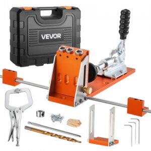 Pocket Hole puurimisšablooni komplekt, 12,7–38,1 mm reguleeritav