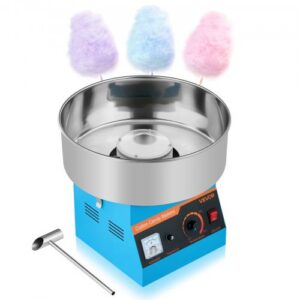 Puuvillakommimasin, 1000 W, sinine, 38 cm, suhkrulusikaga