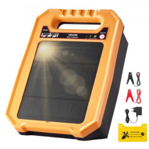 Aurinkokäyttöinen sähköaidan energisaattori P17, 0,3 J, 8 kV, jopa 3 km, 10400 mAh