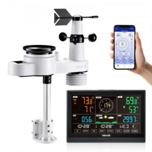 Meteorologinė stotis 5-in-1 Wi‑Fi, 190,5 mm VA ekranas, su belaidžiu lauko jutikliu