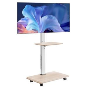 Mobilus televizoriaus stovas su ratukais, 81–178 cm ekranams, aukštis reguliuojamas, iki 40 kg, VESA 600 x 400 mm
