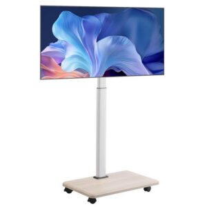 Mobilus TV stovas ant ratukų 81–178 cm ekranams, reguliuojamas aukštis, 25° pasukimas, VESA 600x400 mm