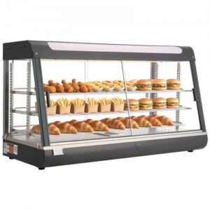 3-tasandiline kaubanduslik toidusoojendi vitriin, 1600 W, 180 l