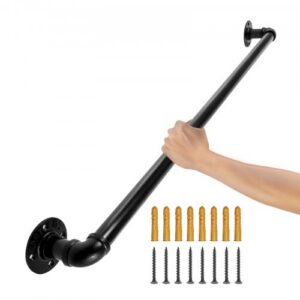 Sieninis laiptų turėklas, 61 cm, anglinis plienas