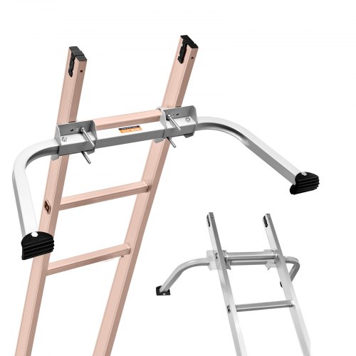 Kāpņu stabilizators, pagarinājuma kāpņu atbalsts pie sienas, ar neslīdošām gumijas kājām, kravnesība 150 kg