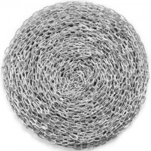 Tõmbeahel, 5,1 mm x 76,2 m, 498 kg töökoormus, tsingitud, 2 kiirlüliga