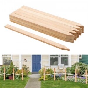 Puidust aiavaihed, 25 tk, 12,7 × 38,1 × 609,6 mm mõõduvaiad