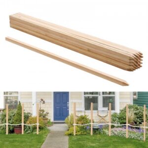 Puidust aiamõõdud, 25 tk 19,05 × 19,05 × 1219,2 mm mõõdistusvaiad