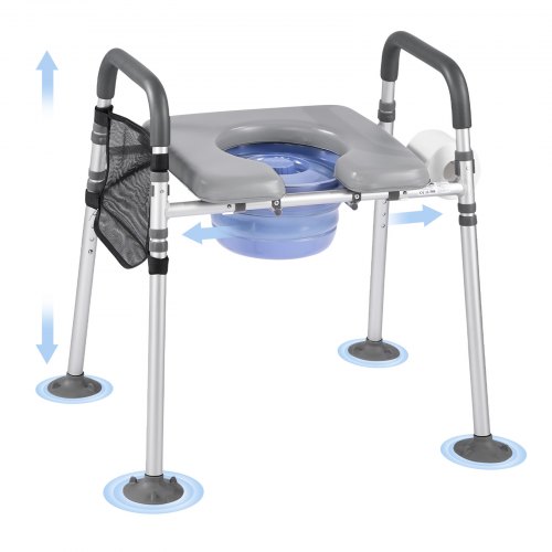 Naktspoda krēsls, 227 kg, 4 in 1, regulējams, ar 5 l spaini