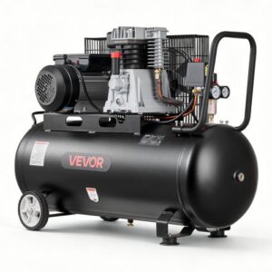 100 l õhukompressor, 3 kW rihmülekandega, 226 l/min, 10 bar, ratastel