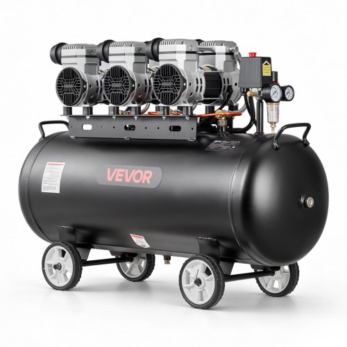 100 L oro kompresorius, 3 kW bealyvis, 198 l/min, 8 bar, ant ratų