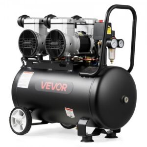 50 l õhukompressor, 3 kW õlivaba, 255 l/min, 8 bar, ratastel