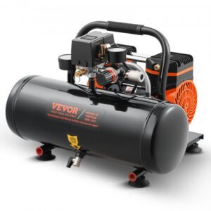 Õhukompressor, 8 l terasest paak, 1 hj, 4,2 m³/h, õlivaba, 8 bar, 81 dB