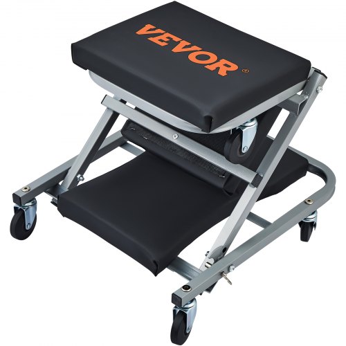 Z formos mechaniko gultas-sėdynė, 2 viename riedantis sulankstomas automobilio gultas ir taburetė, 136 kg, juodas