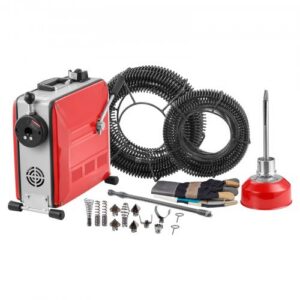 Torupuhastusmasin GQ-150, 850 W, punane/hõbedane, 33,9 m, 11 lõikurit, torudele 50-200 mm