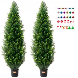 2-osaline 152,4 cm kunstlik seedritopisaar