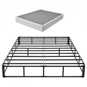 Queen suuruses box spring voodiraam, pestav kangas, metallist, 230 mm, 2010 x 1515 x 230 mm
