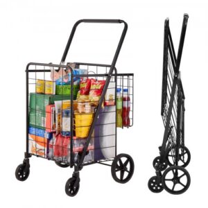 Kokkupandav ostukäru, topeltkorvidega, 50 kg
