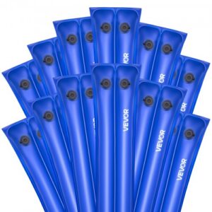 12-osaline basseinikatte veekottide komplekt, 2380 mm, kahekambriline PVC, sinine