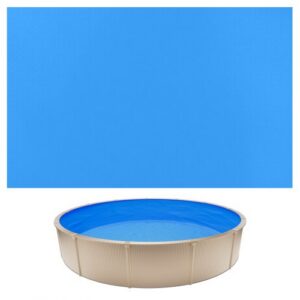 Apvalus baseino įdėklas 350 x 120 cm, UniBead, 0,8 mm vinilas, mėlynas