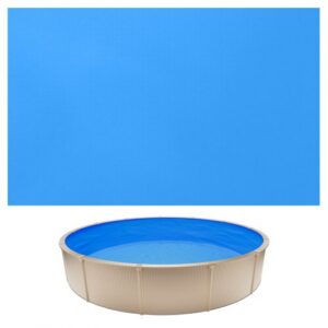 Apaļš baseina ieliktnis 360 x 90 cm, pārliekams, zils, PVC, 0,4 mm